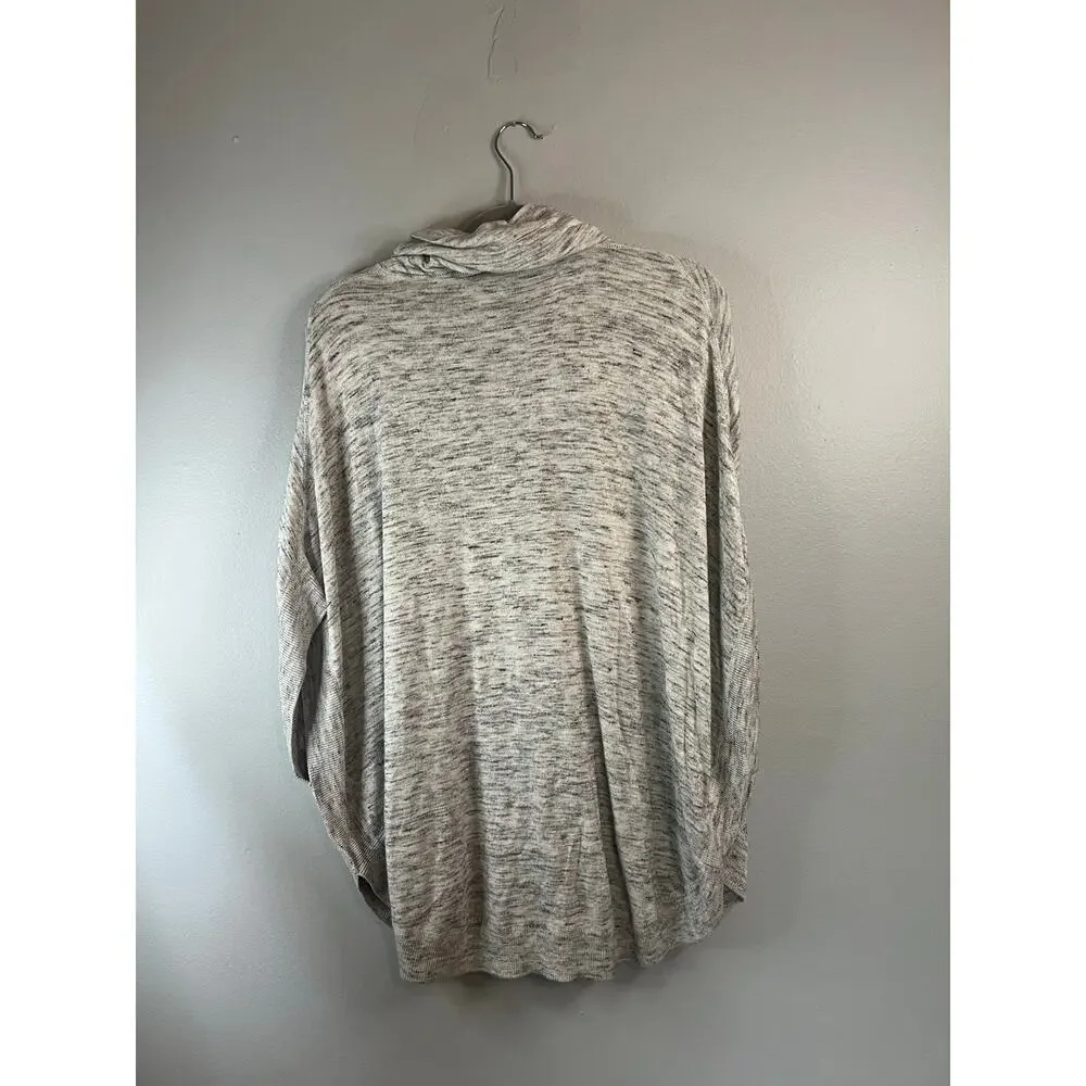 Talbots Womens Poncho Cowl Neck Gray Size M/L - Picture 4 of 4